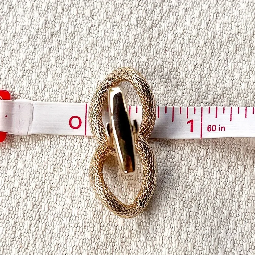 Vintage Sarah Coventry Cufflinks Gold Tone Chain Link Mens Retro Formalwear